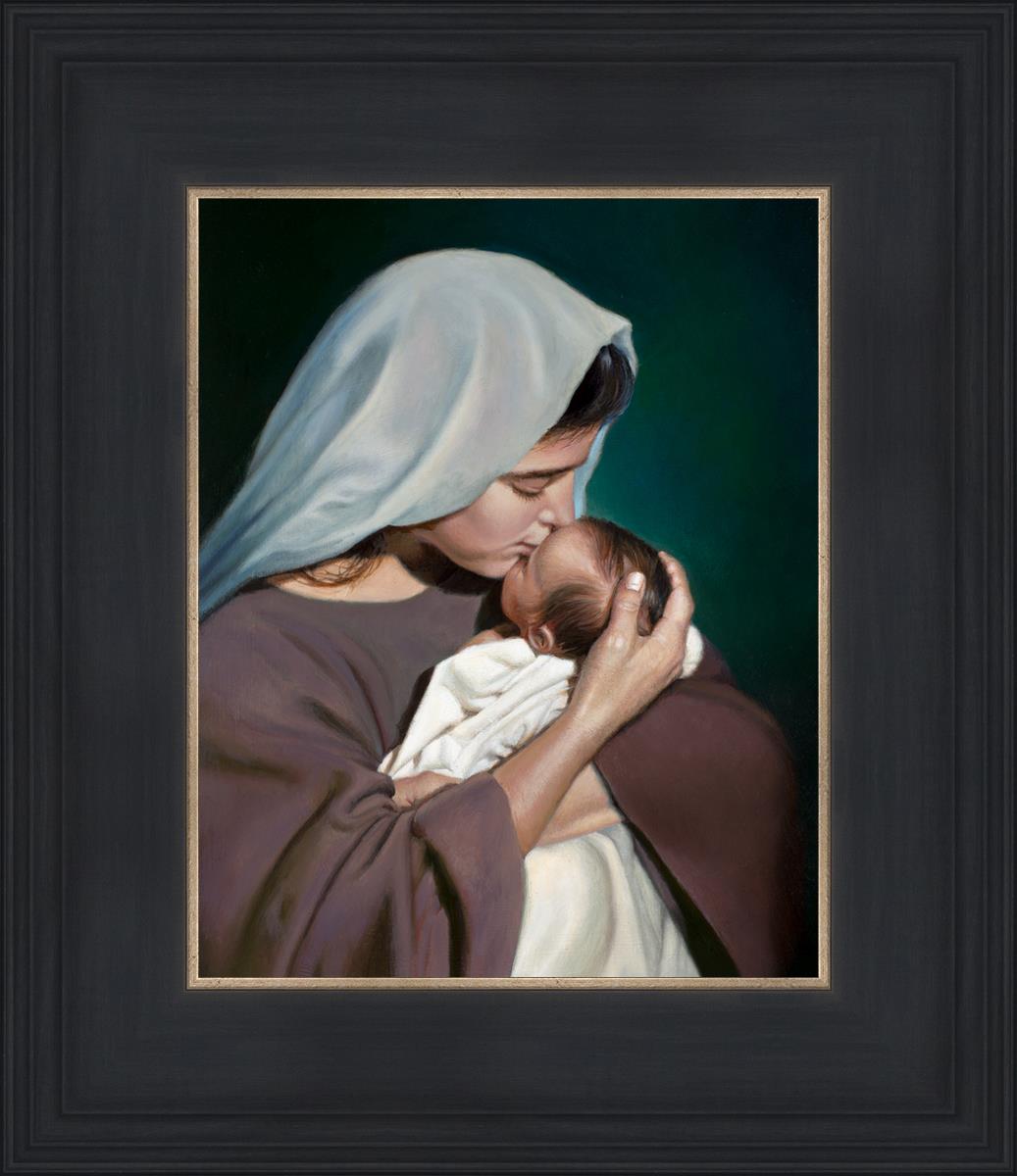 mothers love by liz lemon swindle mary kissing baby jesus on the