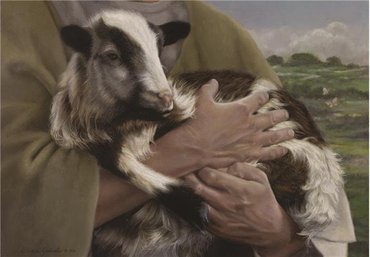 the lost sheep by liz lemon swindle parable sheep in arms jesus